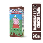 Leche Chocolatada Peppa Pig Parcialmente Descremada DANONINO 200ml