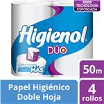 P.Higienico Dúo X4 Higienol Paq 50 Mtr