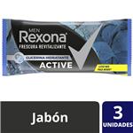 Jabón En Barra REXONA Active 3x125 G