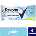 Jabón En Barra REXONA Cotton 3x125 G