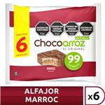 Alfajor D/Arroz Marroc X6 Chocoarroz Paq 132 Grm