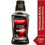 Enjuague COLGATE Luminous White Charcoal 250ml