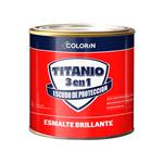 Esmalte Brillante Colorín Titanio 1 L Negro