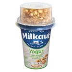 Yogur Descremado Sabor Vainilla Con Semillas Milkaut Pot 155 Grm