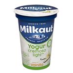 Yogur Cremoso Descremado Light Sabor Vainilla Milkaut Pot 190 Grm