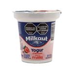 Yogur Cremoso Entero Frutilla Milkaut Pot 120 Grm