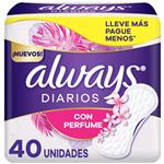 Protectores Diarios Con Perfume ALWAYS 40 Uni
