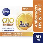 Crema Facial Antiarrugas NIVEA Q10 Energy + Vitamina C Y E Fps 15 X 50 Ml