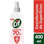Desinfectante De Superficies CIF Alcohol 70% 400 Ml Spray
