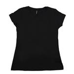 Remera Mujer Basica Color Negra Talle M