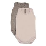 Body Bebe/A Musculosa Liso Blanco Talle 9 Meses