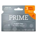 Preservativos De Latex Súper Fino + Gel Hot Pleasure Prime Cja 6 Uni