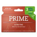 Preservativos Ultra Fino+Gel PRIME 6 Uni
