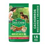 Alimento Para Perro Cachorros, Medianos Y Grandes Sabor Carne Y Pollo Dog Chow Bsa 1.5 Kgm