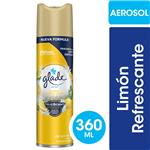 Aromatizante De Ambientes GLADE Limón Refrescante En Aerosol 360ml