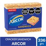 Galletitas Crackers Sandwich Arcor Pak 336 Grm