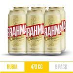 Cerveza Gold Brahma  Pack Latas 473 CC 6 Unidades