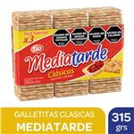 Galletitas Crackers Clásicas MEDIA TARDE Pack Familiar X3 Unidades Paq 315 Grm