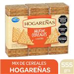 Galletitas Crackers Mix De Cereales Hogareñas Paq 555 Grm