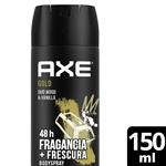 Desodorante Body Spray Gold Axe Aer 150 Ml