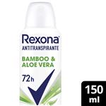 Antitranspirante Bamboo Y Aloe Vera Rexona 150 Ml