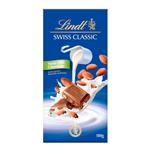 Chocolate Milk Almond Lindt Swiss 100 Grm