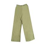 Pantalones Twill Liso Color Verde Talle S