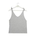 Musculosa Mujer Modelo Nudos Gris Medio Talle Xl