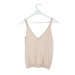 Musculosa Mujer Lisa Beige Talle Unico