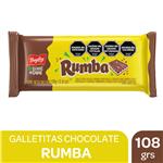 Galletitas De Chocolate Rellenas Sabor Coco Rumba 108 Grm