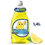 Detergente Líquido Lavavajillas MAGISTRAL Limón Ultra Desengrasante 1,4l
