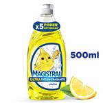 Detergente Líquido Lavavajillas MAGISTRAL Limón Ultra Desengrasante 500ml