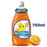 Detergente Líquido Lavavajillas MAGISTRAL Naranja Ultra Desengrasante 750ml