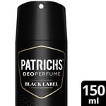 Desodorante Black Label Patrichs 150 Ml