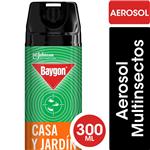 Insecticida Casa Y Jardín Multinsectos BAYGON En Aerosol 300ml
