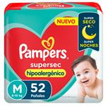 Pañal Supersec T: M Pampers 52 Uni