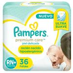 Pañal Premium Care T: Rn+ Pampers 36 Uni