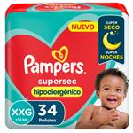 Pañal Supersec T: Xxg Pampers 34 Uni