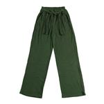 Pantalon Dama Con Lazo Verde Talle S