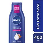 Crema Corporal Hidratante NIVEA Milk Nutritiva 5 En 1 Para Piel Extra Seca X 400 Ml