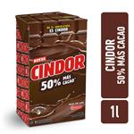 Leche Chocolatada 50% Más Cacao CINDOR 1lt