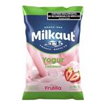 Yogur Bebible Descremado Sabor Frutilla Milkaut 900g