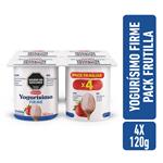 Yogur Firme Frutilla Pack X4 YOGURISIMO 120gr