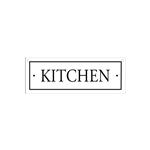Cartel Chapa 28x10 Cm Kitchen
