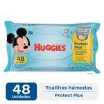 Toallas Húmedas HUGGIES Protect Plus X48
