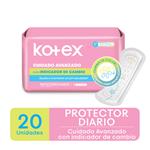 Protector Diario KOTEX Cuidado Avanzado Con Indicador De Cambio X20