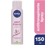 Desodorante Antitranspirante Femenino NIVEA Pearl & Beauty Sin Siliconas X 150 Ml