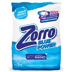 Jabon Polvo Lavado A Mano Blue Power Zorro 3kg