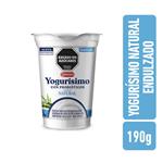 Yogur Natural Endulzado YOGURISIMO 190gr