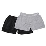 Boxer Hombre Liso Y Rayado Pack X2 Uni Talle S